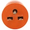 Ac Works Plug Adapter, L6-15R, 6-15P, L6-15P, 6-15P, 0 ft., Orange AD615L615 - alternate 5